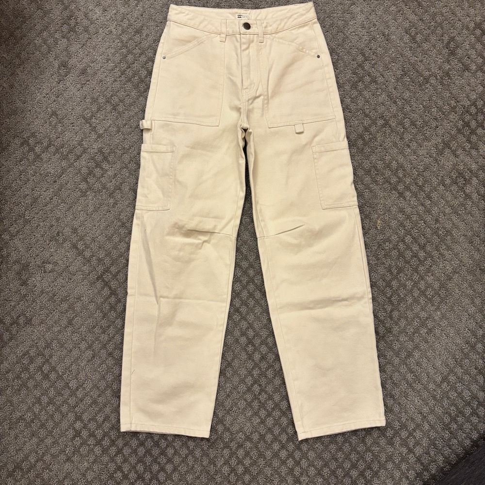 Billabong Cream Cargo Pants